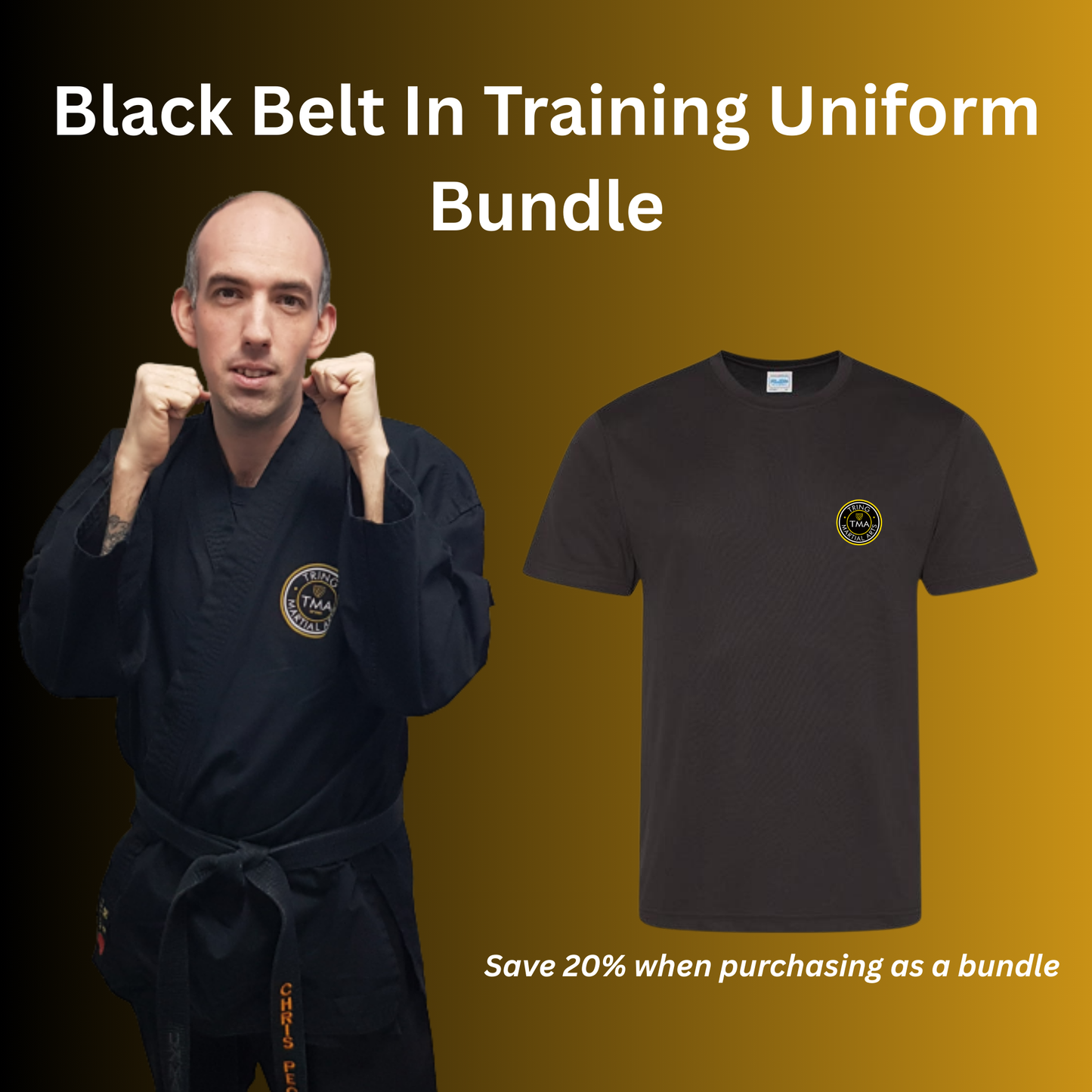 Black Belt In Training Uniform Bundle - Kids