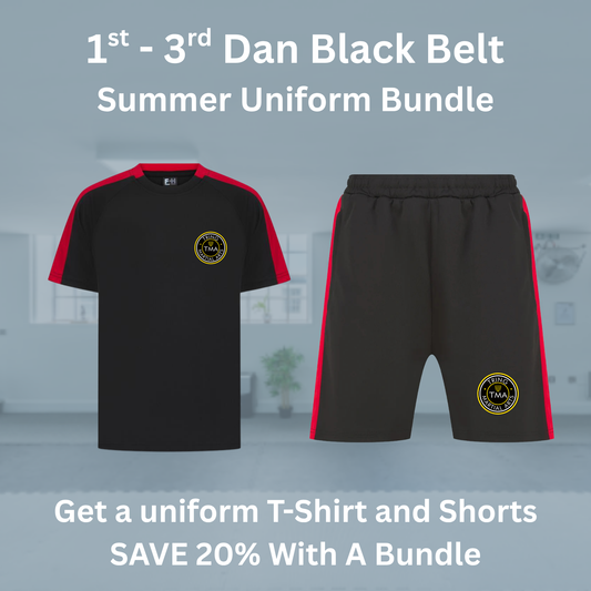 1st - 3rd Dan Black Belt Summer Uniform Bundles - Kids