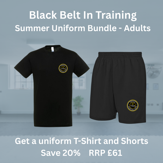 Black Belt In Training Summer Uniform Bundles - Adults