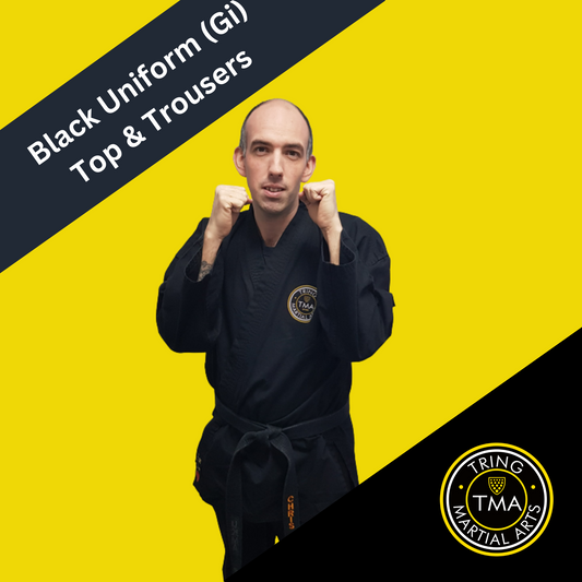 Black Gi Uniform Set - Size 6 & 7 (Gi Top & Trousers only)